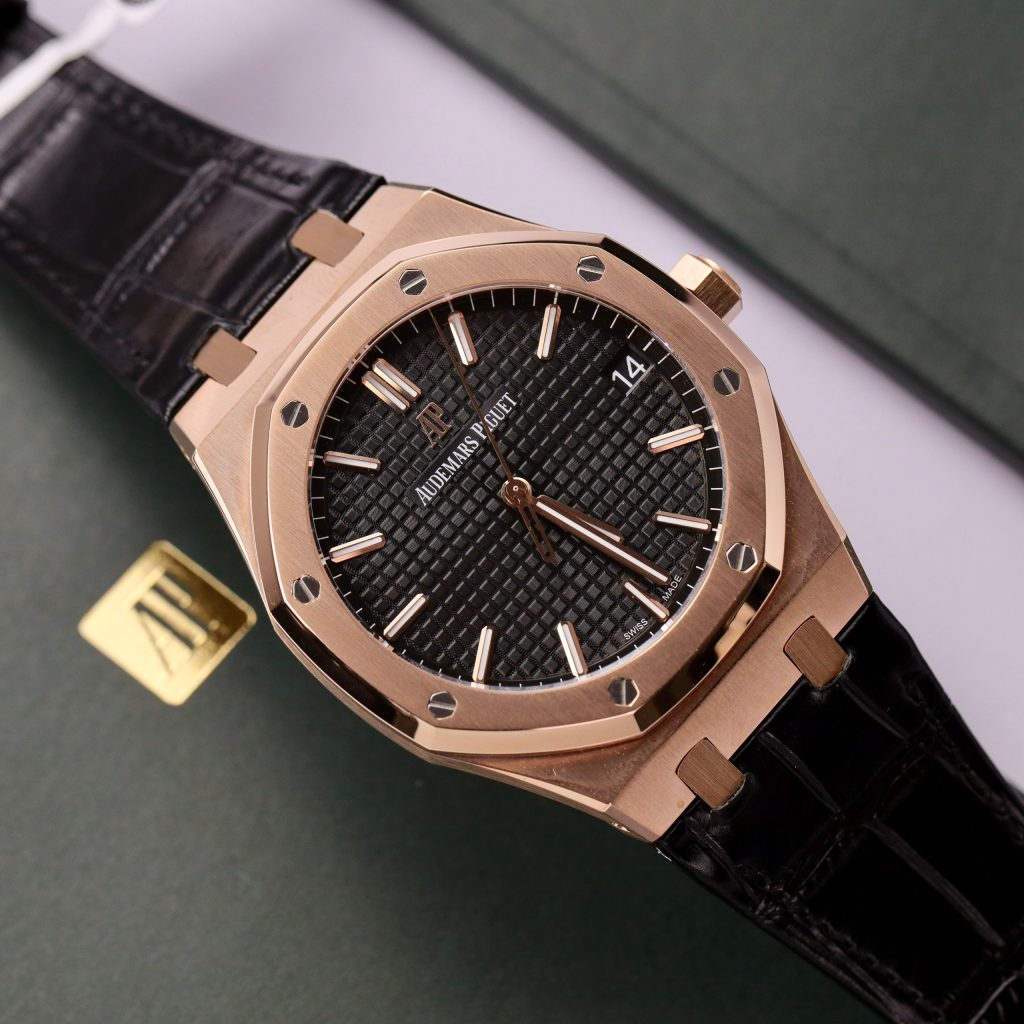 Audemars Piguet Royal Oak 15500OR 18K Gold Wrapped Best Replica Z Factory 41mm (10)