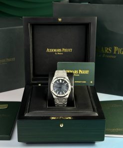 Audemars Piguet Royal Oak 15500ST Frosted Gold Blue Dial APS Factory (6)