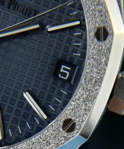 Audemars Piguet Royal Oak 15500ST Frosted Gold Blue Dial APS Factory (6)