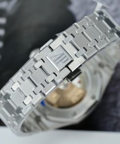 Audemars Piguet Royal Oak 15551ST Custom Bezel Moissanite Diamonds 37mm (1)
