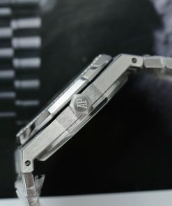 Audemars Piguet Royal Oak 15551ST Custom Bezel Moissanite Diamonds 37mm (1)