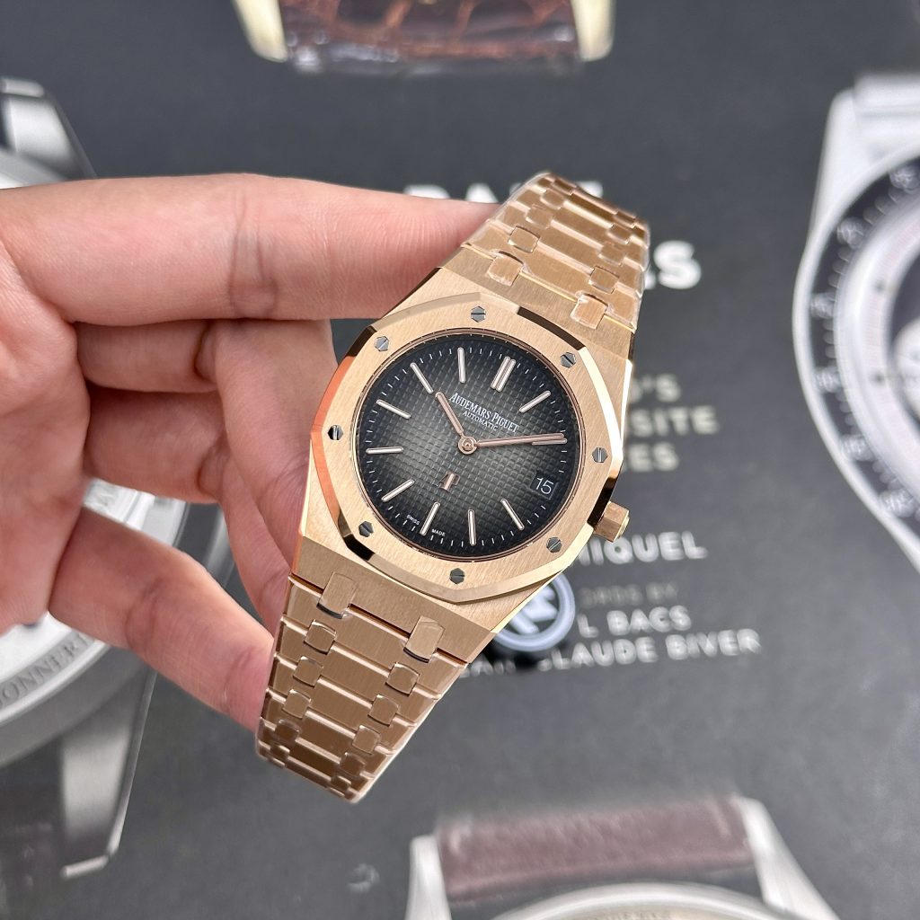 Audemars Piguet Royal Oak 16202OR 50th Anniversary Jumbo Replica Watch 39mm (3)