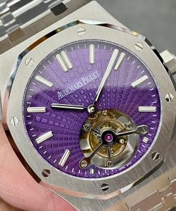 Audemars Piguet Royal Oak 26522ST Tourbillon Purple Dial Best Replica 41mm (5)