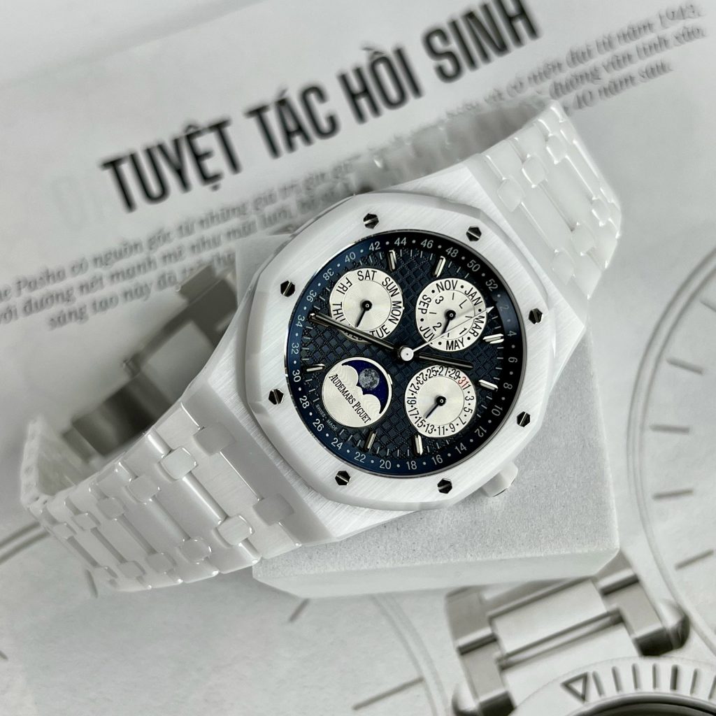 Audemars Piguet Royal Oak 26579CB Ceramic White Replica Watches APS 41mm (2)
