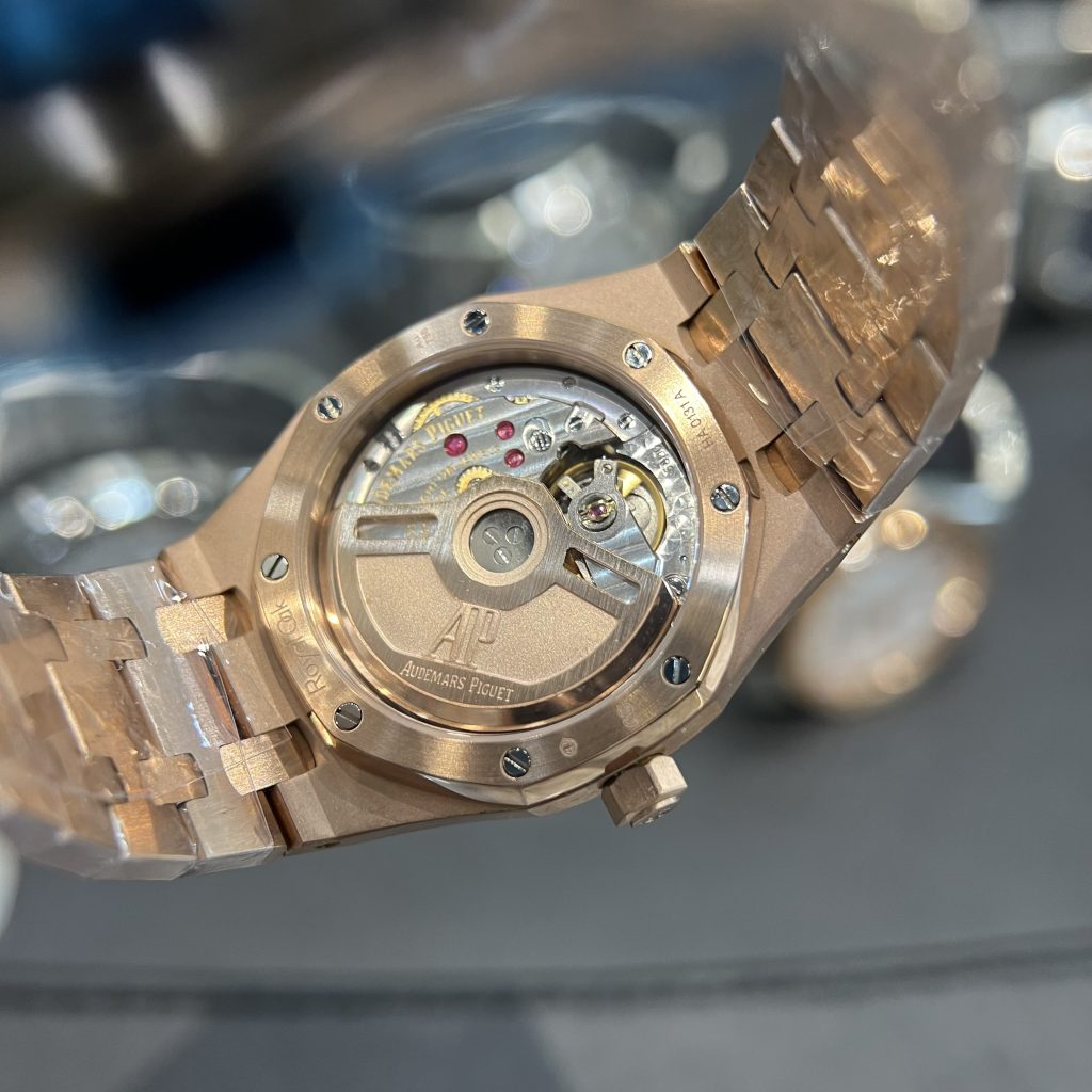 Audemars Piguet Royal Oak 77351OR Bezel Diamonds Replica Watch 34mm (1)