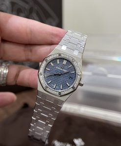 Audemars Piguet Royal Oak 77351ST Blue Dial Best Replica Watch 34mm (1)