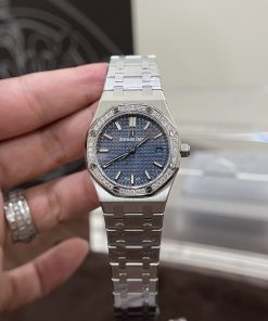 Audemars Piguet Royal Oak 77351ST Blue Dial Best Replica Watch 34mm (1)