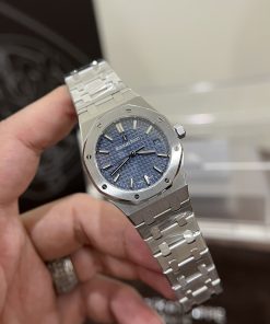 Audemars Piguet Royal Oak 77351ST Blue Dial Best Replica Watch 34mm (1)