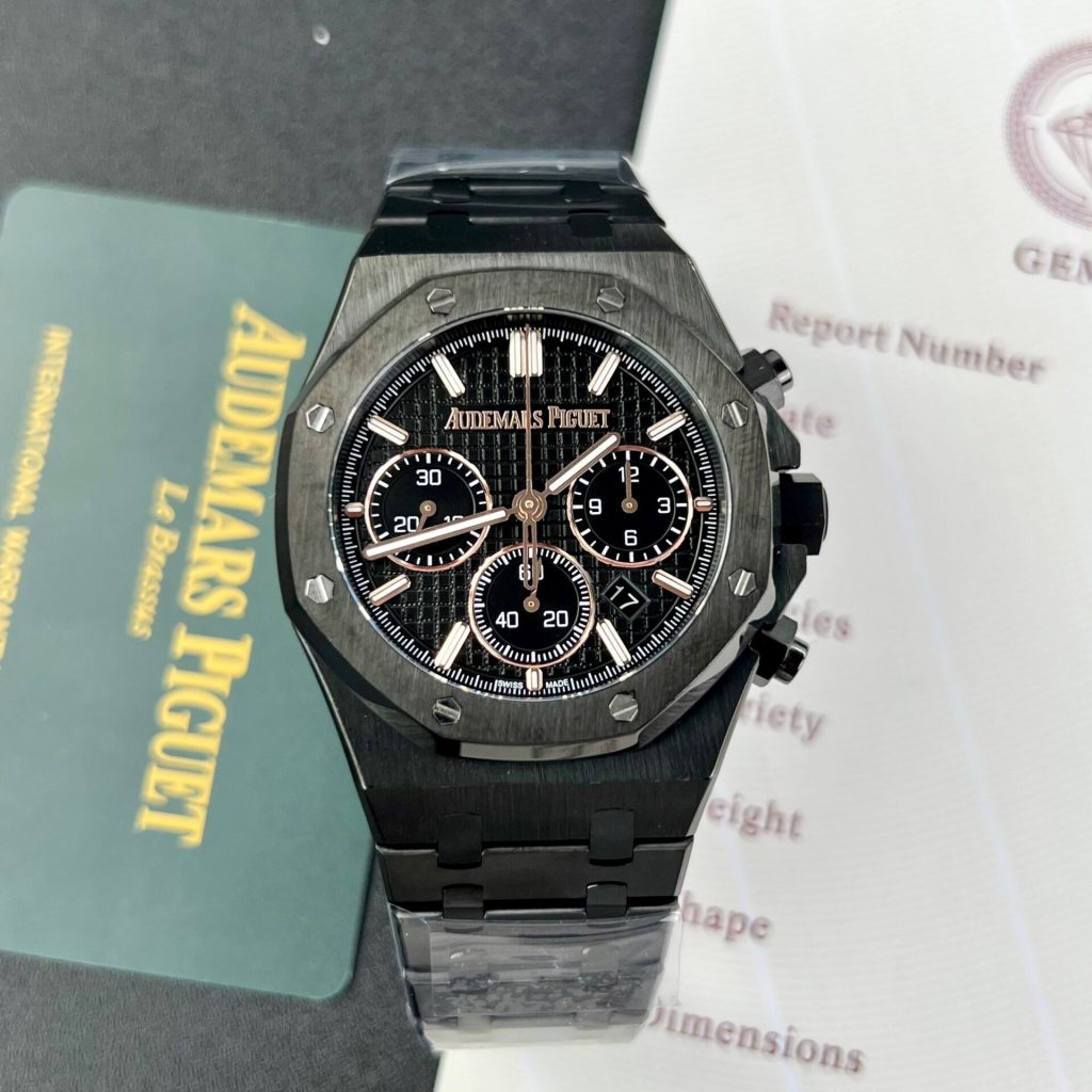 Audemars Piguet Royal Oak Chronograph 26240CE Black Ceramic Replica Watch 41mm (9)