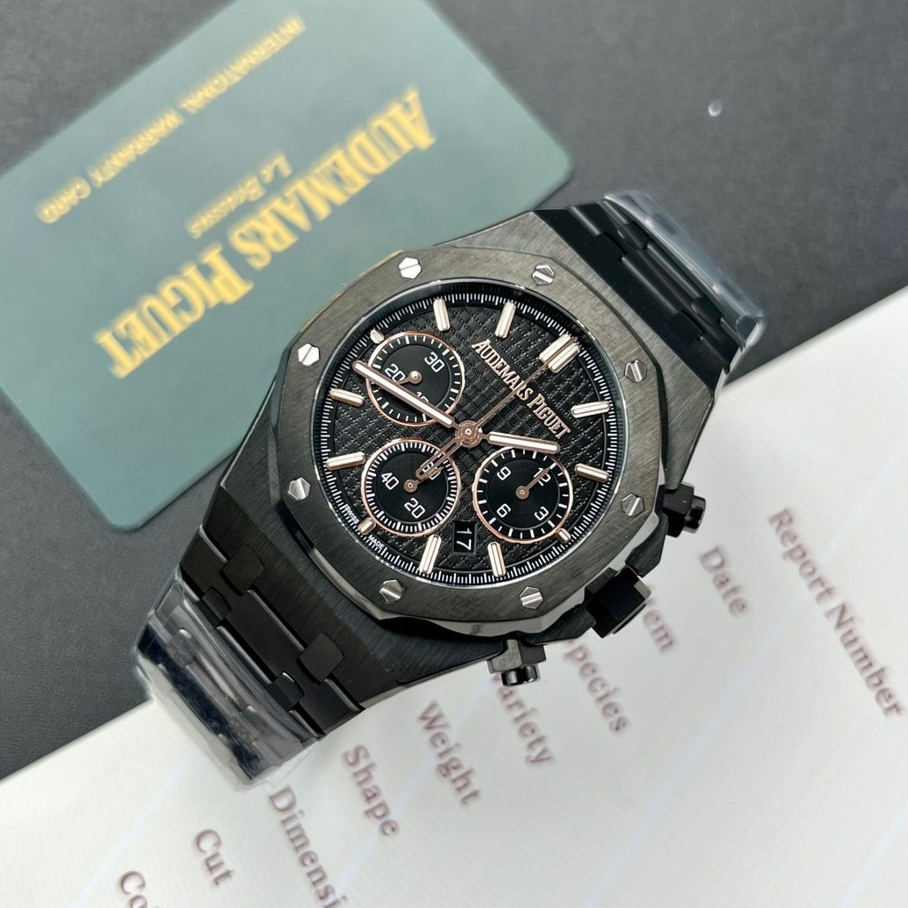 Audemars Piguet Royal Oak Chronograph 26240CE Black Ceramic Replica Watch 41mm (9)
