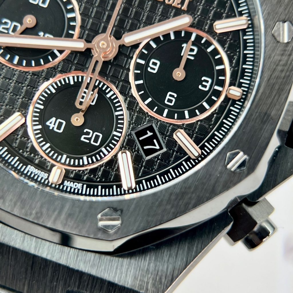 Audemars Piguet Royal Oak Chronograph 26240CE Black Ceramic Replica Watch 41mm (9)