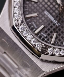 Audemars Piguet Royal Oak Customs Moissanite Diamonds Bezel IPF 37mm (3)