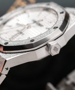 Audemars-Piguet Royal Oak Frosted Gold 15454BC Replica Watches 37mm (8)