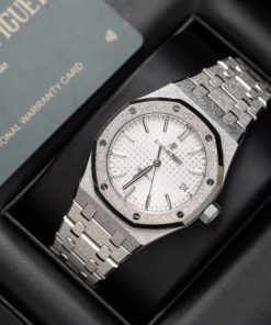 Audemars-Piguet Royal Oak Frosted Gold 15454BC Replica Watches 37mm (8)