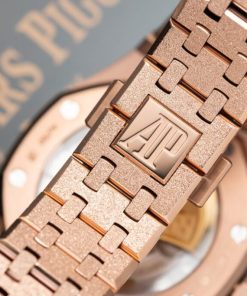 Audemars-Piguet Royal Oak Frosted Gold 15454OR Best Replica Watch 37mm (9)