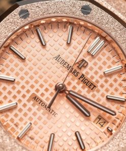Audemars-Piguet Royal Oak Frosted Gold 15454OR Best Replica Watch 37mm (9)