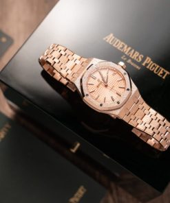 Audemars-Piguet Royal Oak Frosted Gold 15454OR Best Replica Watch 37mm (9)