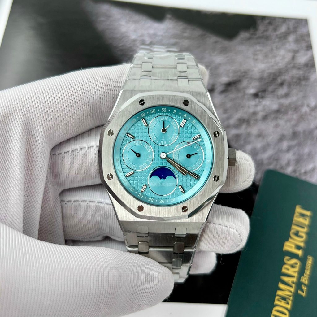 Audemars Piguet Royal Oak Ice Blue 26574ST Best Replica Watch 41mm (1)
