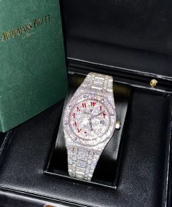 Audemars Piguet Royal Oak Iced Out Moissanite Customs Watch 41mm (1)