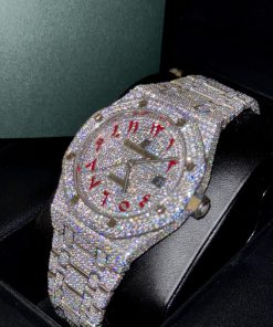 Audemars Piguet Royal Oak Iced Out Moissanite Customs Watch 41mm (1)