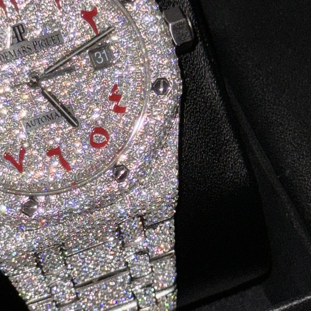 Audemars Piguet Royal Oak Iced Out Moissanite Customs Watch 41mm (1)