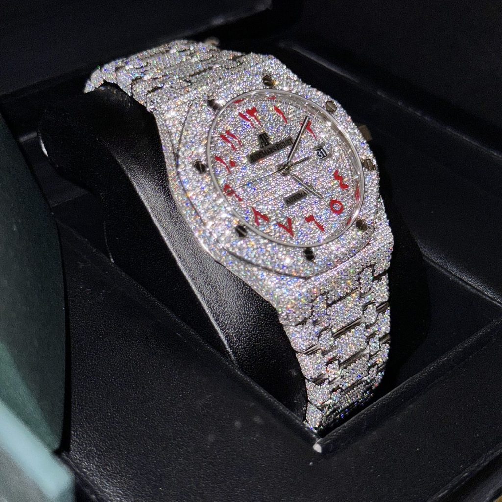 Audemars Piguet Royal Oak Iced Out Moissanite Customs Watch 41mm (1)