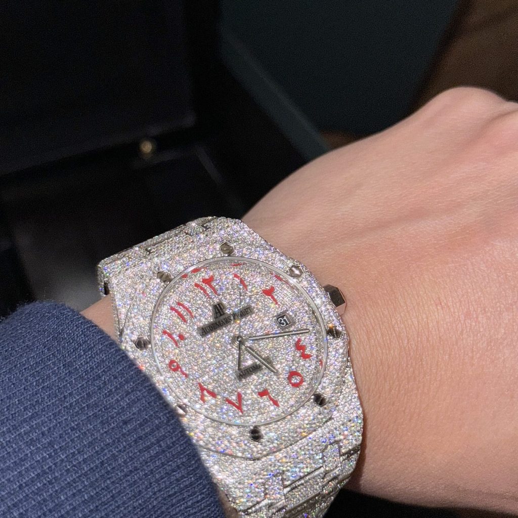Audemars Piguet Royal Oak Iced Out Moissanite Customs Watch 41mm (1)