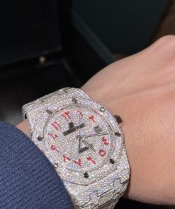 Audemars Piguet Royal Oak Iced Out Moissanite Customs Watch 41mm (1)