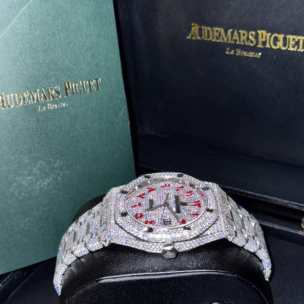 Audemars Piguet Royal Oak Iced Out Moissanite Customs Watch 41mm (1)