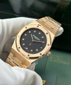 Audemars Piguet Royal Oak Jumbo Extra-Thin 15207OR Replica 11 Watches Black Dial IP Factory 39mm (1)