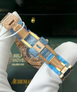 Audemars Piguet Royal Oak Jumbo Extra-Thin 15207OR Replica 11 Watches Black Dial IP Factory 39mm (1)