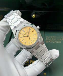 Audemars Piguet Royal Oak Jumbo Extra-thin 15202 Replica Watch Yellow Dial IP Factory 39mm (1)