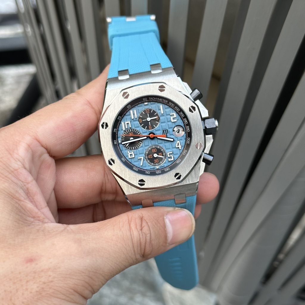 Audemars Piguet Royal Oak Offshoe 26238ST Replica Watches Blue 42mm (2)