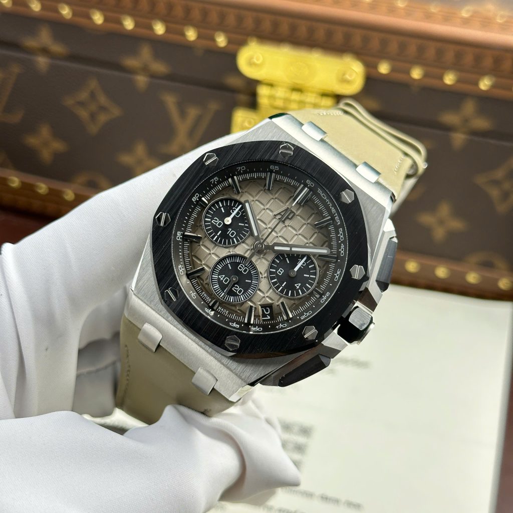 Audemars Piguet Royal Oak Offshore Chronograph 26420 Best Replica Watches Gray Dial APP 43mm (2)