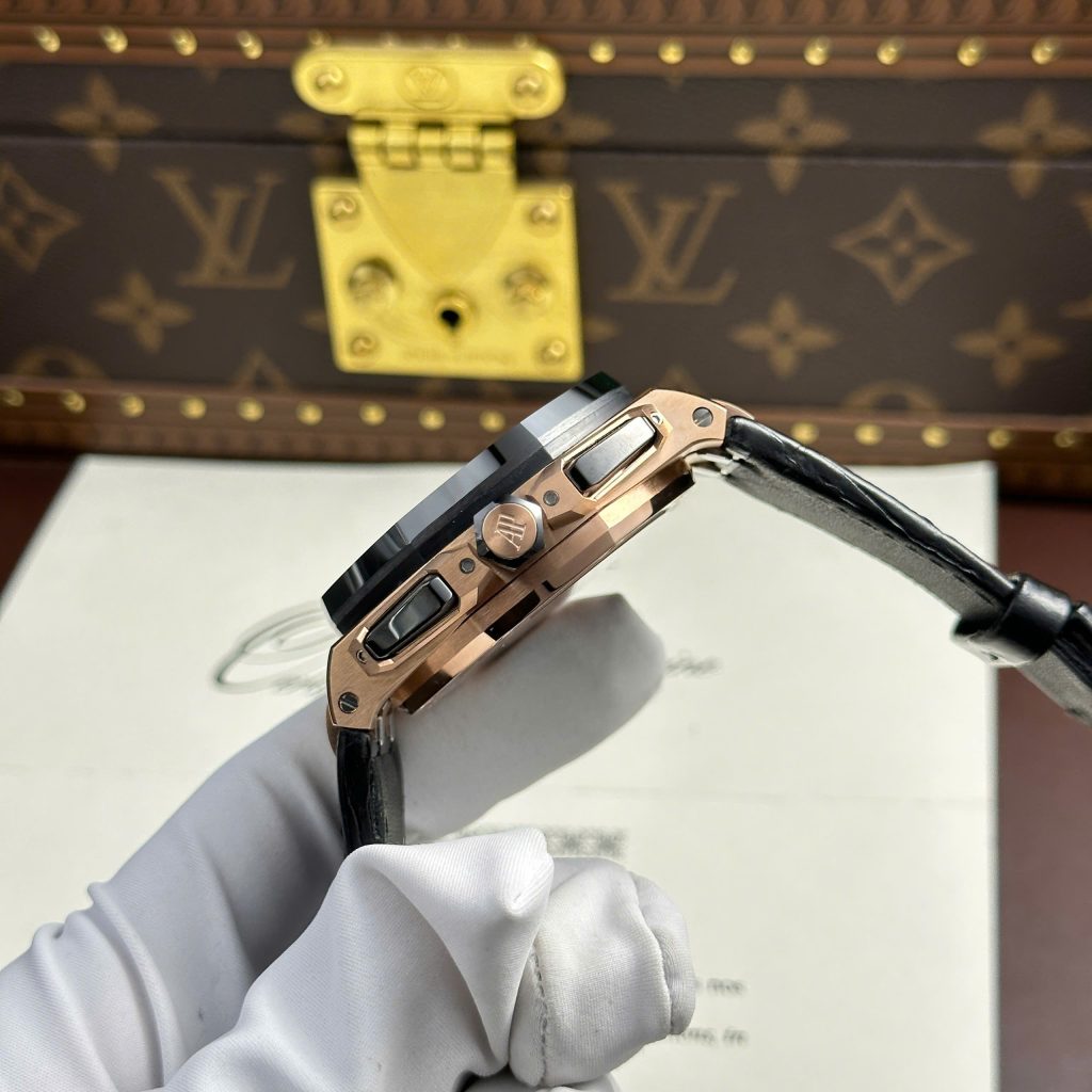 Audemars Piguet Royal Oak Offshore Chronograph 26420 Rose Gold Replica Watches Black Dial APP Factory 43mm (2)