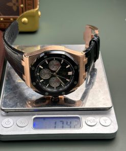 Audemars Piguet Royal Oak Offshore Chronograph 26420 Rose Gold Replica Watches Black Dial APP Factory 43mm (2)