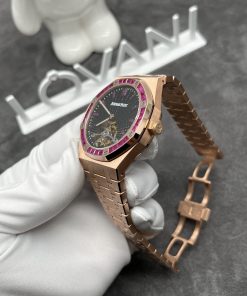 Audemars Piguet Royal Oak Tourbillon Real Gold & Natural Red Ruby Watch 41mm (1)