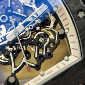Richard Mille RM055 Carbon NTPT Replica Watches White Dial ZF Factory 49.9×42 (1)