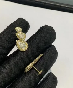 Boucheron Serpent Bohème Earrings Custom Diamond 18K Gold (2)