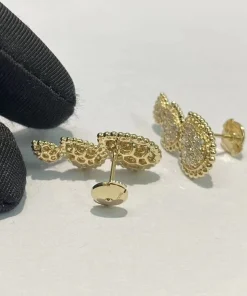 Boucheron Serpent Bohème Earrings Custom Diamond 18K Gold (2)