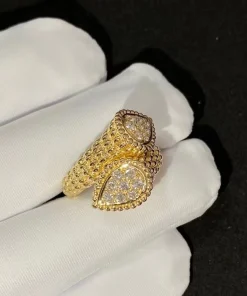 Boucheron Serpent Boheme Rings Custom Full Diamond 18K Gold (2)