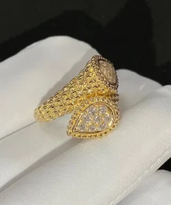 Boucheron Serpent Boheme Rings Custom Full Diamond 18K Gold (2)