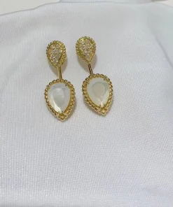 Bouchrone Womens Earrings Custom Diamond 18K Gold (2)