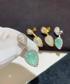 Bouchrone Womens Earrings Diamond 18K Gold Custom (2)