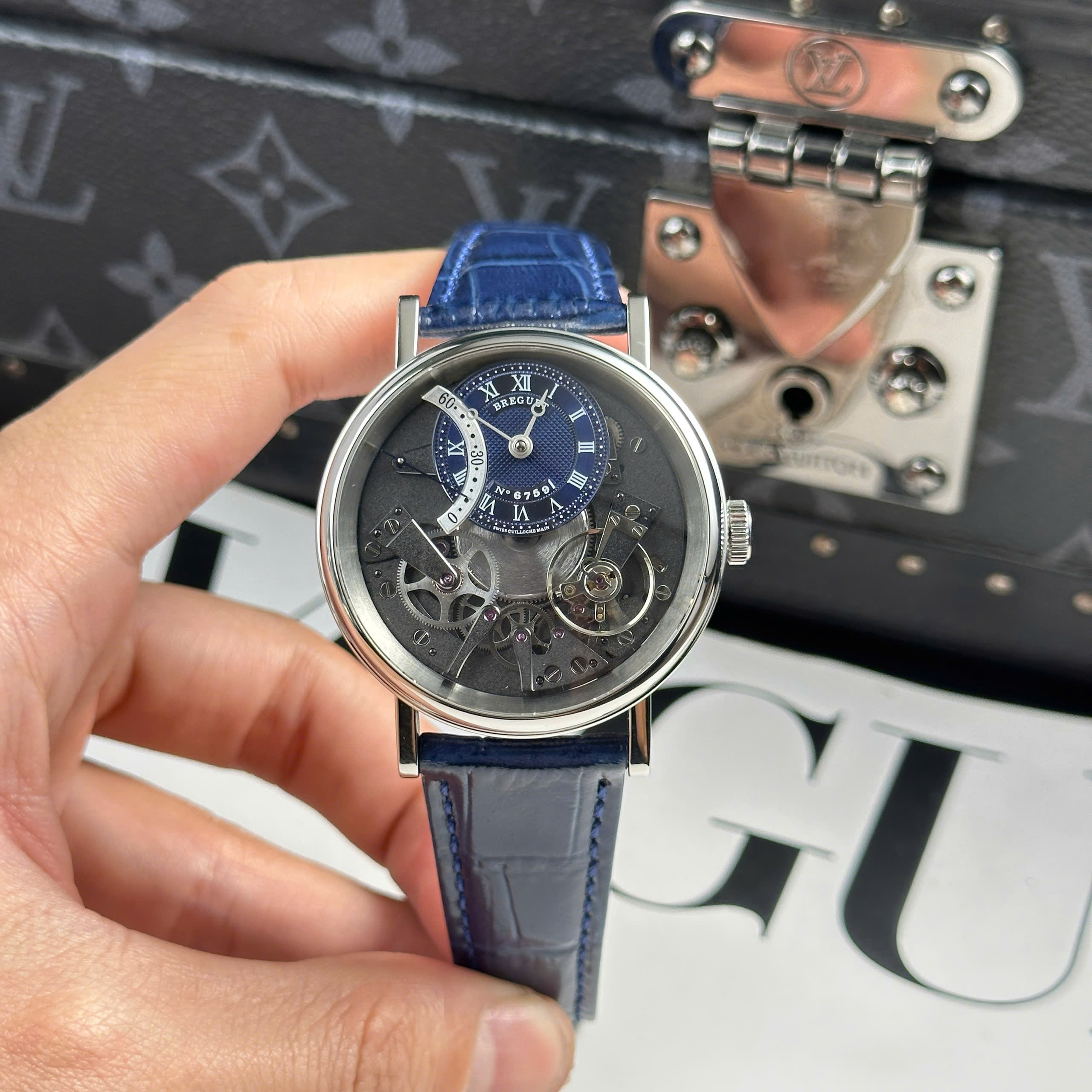 Breguet Tradition 7097 Replica Watches Blue Dial ZF Factory 41mm (1) Breguet Tradition 7097 Replica Watches Blue Dial ZF Factory 41mm (1)