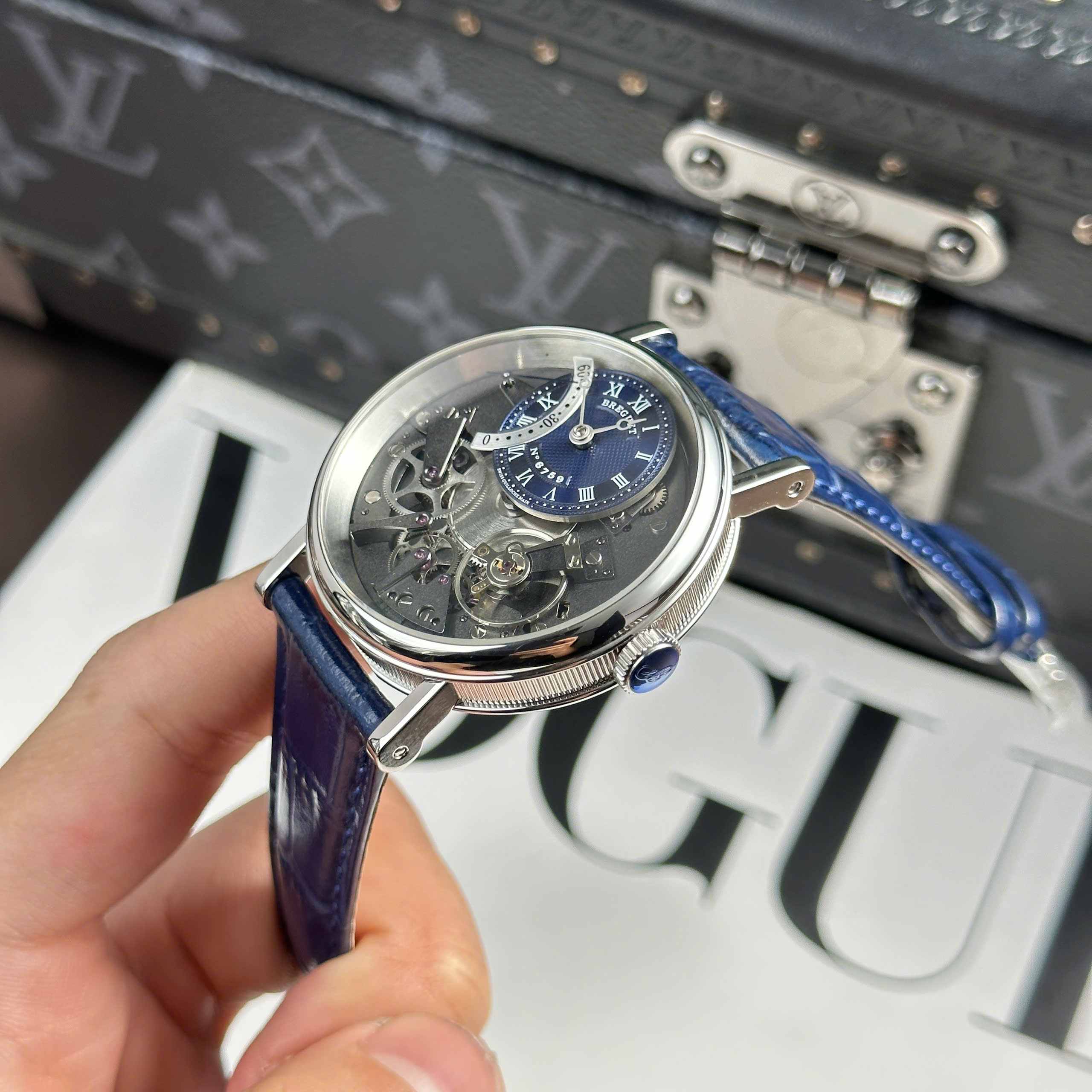 Breguet Tradition 7097 Replica Watches Blue Dial ZF Factory 41mm (10) Breguet Tradition 7097 Replica Watches Blue Dial ZF Factory 41mm (1)