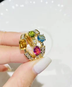 Bvlgari Allegra Precious Stone Womens Rings Custom Gold 18K (2)