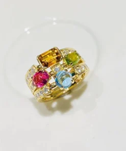 Bvlgari Allegra Precious Stone Womens Rings Custom Gold 18K (2)