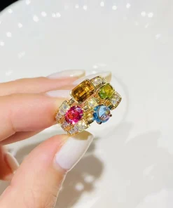 Bvlgari Allegra Precious Stone Womens Rings Custom Gold 18K (2)