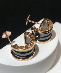 Bvlgari B.Zero1 Earring Custom Ceramic 18K Rose Gold (2)